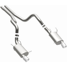 Load image into Gallery viewer, MagnaFlow 13 Ford Mustang Dual Split Rear Exit Stainless Cat Back Performance Exhaust (Street) - 15149