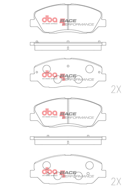 DBA 2022+ Hyundai i20 N Front RP Performance Brake Pads - DB2275RP