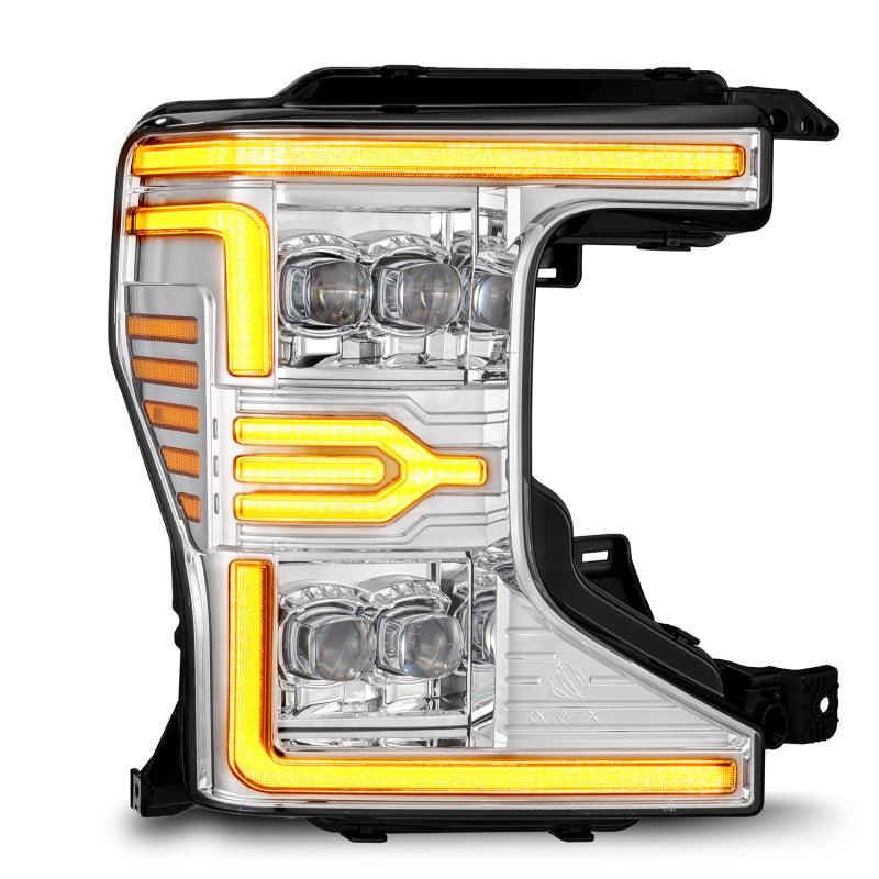 AlphaRex 20-22 Ford F-250/350/450/550 SD NOVA-Series LED Proj Headlights Chrome w/SS & SBDRL - 880339