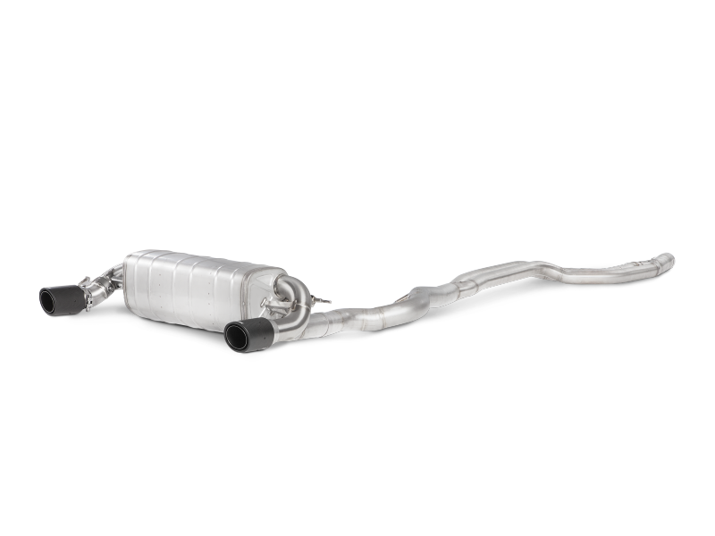 Akrapovic 16-17 BMW 340i (F30 F31) Evolution Line Cat Back (SS) w/ Carbon Tips and Link Pipe - MTP-BM/SS/2H-L