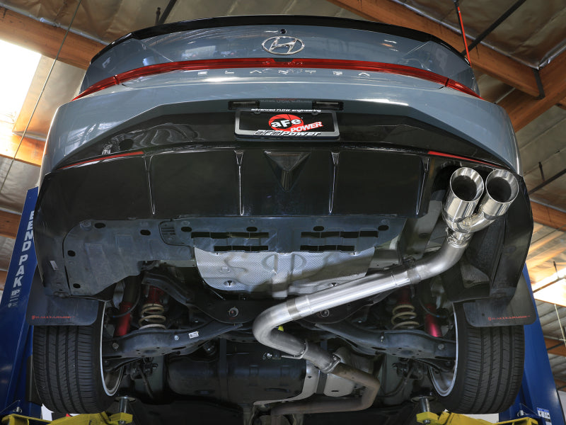 aFe Takeda Axle-Back Exhaust System Hyundai Elantra N Line 21-25 L4-1.6L- Polished Tip - 49-37045-P