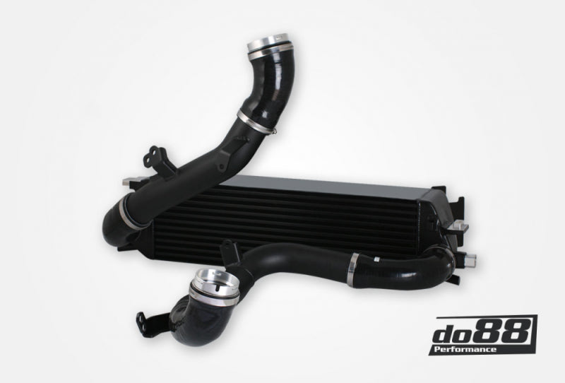 do88 Volvo S60/V60/XC60/V90/S90/XC90 (SPA) Diesel BigPack Intercooler Kit w/Black Hoses - BIG-260-D-S