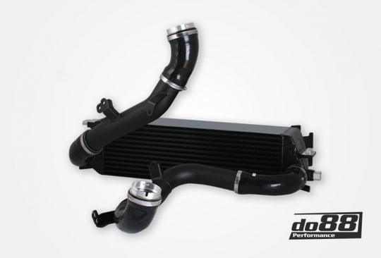 do88 Volvo S60/V60/XC60/V90/S90/XC90 (SPA) Diesel BigPack Intercooler Kit w/Black Hoses - BIG-260-D-S
