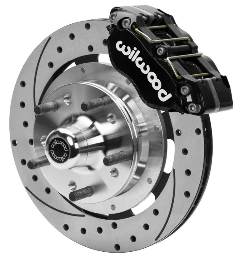 Wilwood 70-81 FBody/75-79 A&XBody Dynapro Frt Brk Kit 11.75in D/S Rtr Blk Caliper Use w/ PD Spindle - 140-15981-D