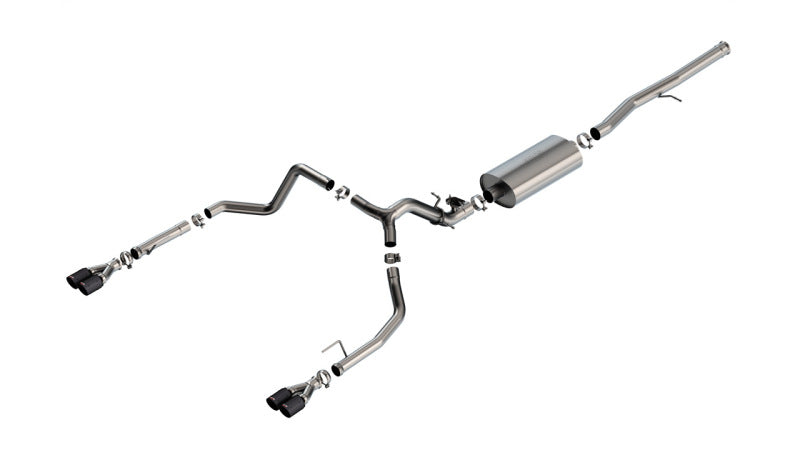 Borla 2024 Chevy Silverado 1500 6.2L V8 Touring Catback Exhaust w/ Simulator - CF Black Anodized - 140991CFBA