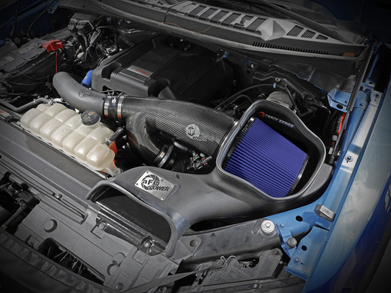 aFe 17-20 Ford F-150/Raptor Track Series Carbon Fiber Cold Air Intake System With Pro 5R Filters - 57-10010R