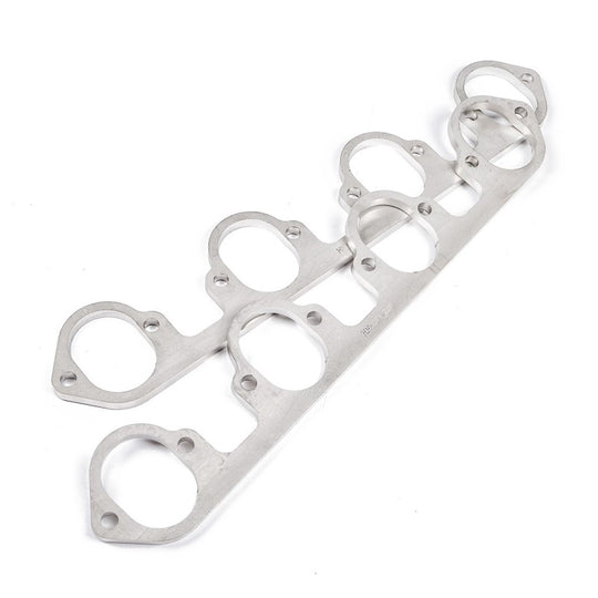 Stainless Works Big Block Ford Flat Tall Oval Port Header 304SS Exhaust Flanges 2-1/4in Primaries - HFBBF1225