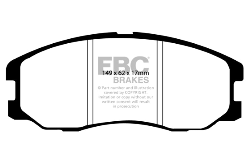 EBC 07-09 Chevrolet Equinox 3.4 Greenstuff Front Brake Pads - DP61975