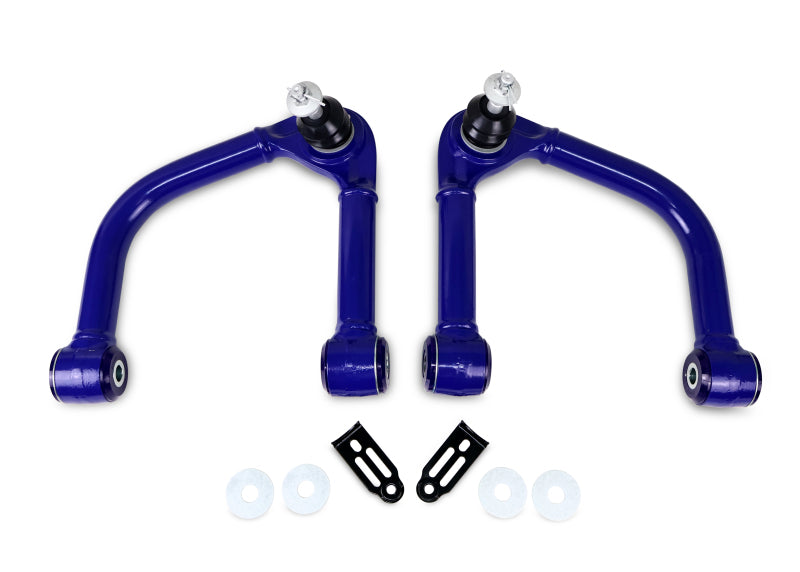 SuperPro 22-23 Toyota Tundra Fixed Offset Front Upper Control Arm Set - TRC6740