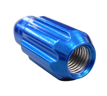 Load image into Gallery viewer, NRG 500 Series M12 X 1.5 Bullet Shape Steel Lug Nut Set - 21 Pc w/Lock Key - Blue - LN-LS500BL-21