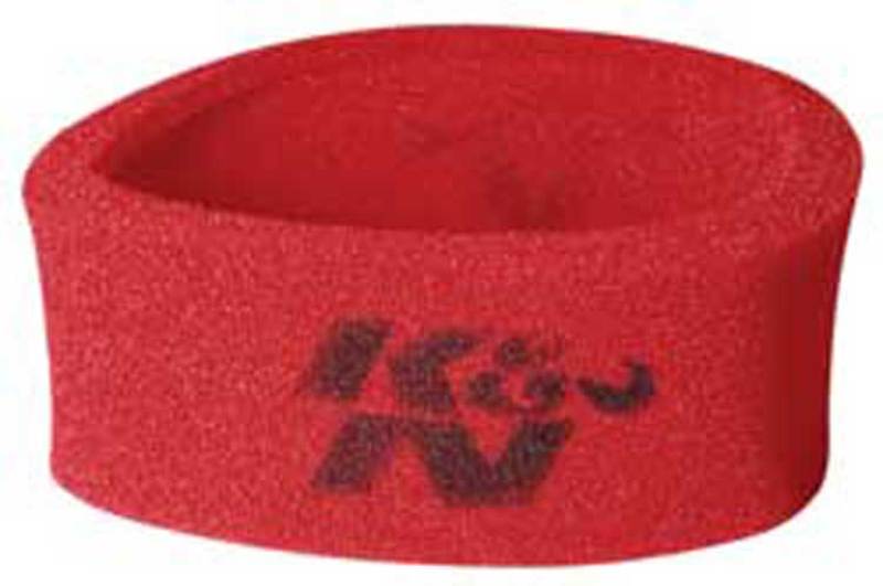 K&N Universal Airforce Pre-Cleaner Air Filter Foam Wrap - Round Straight - Red - 25-3750