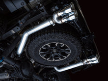 Load image into Gallery viewer, AWE Tuning 22-23 GMC Sierra 1500 AT4X 6.2L 0FG Catback Split Dual (Flat Bumper) - Chrome Silver Tips - 3015-42284