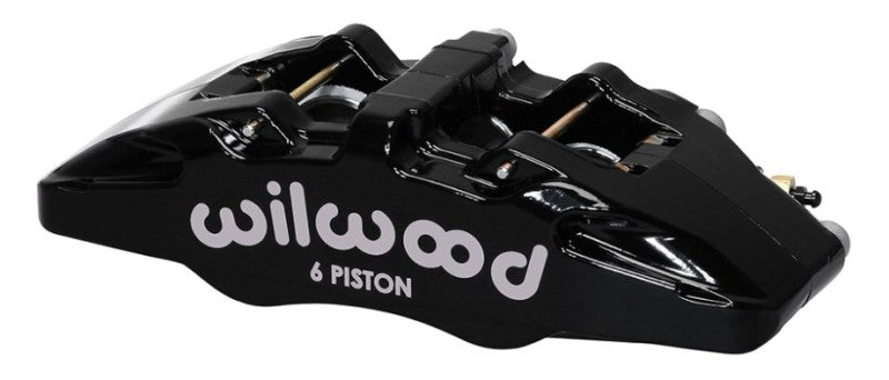 Wilwood Caliper-Forged Dynapro 6 5.25in Mount-L/H 1.62/1.38in/1.38in Pistons .81in Disc - 120-13429-BK