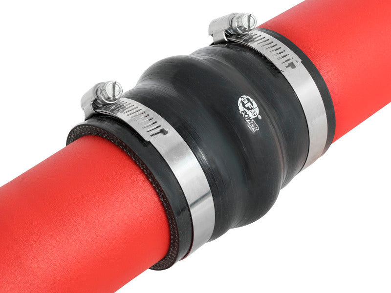 aFe BladeRunner 2.5-2.75in Red Intercooler Tube Cold Side w/ Couplings & Clamps Kit 13-16 BMW F30 - 46-20229-R