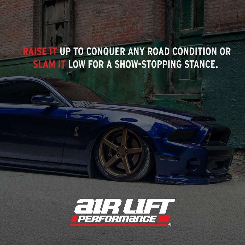 Air Lift Performance 2005-2014 Ford Mustang (S197) Front Kit (3/8 Fittings Not Included) - 76015