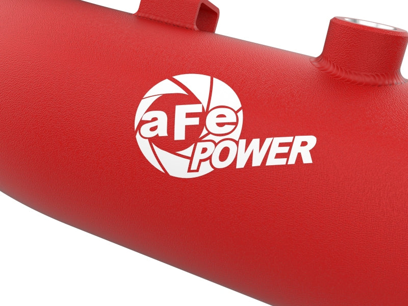 aFe 23-25 Ford F250/F350 Super Duty V8-6.7L BladeRunner Aluminum Hot & Cold Charge Pipe Kit - Red - 46-20684-R