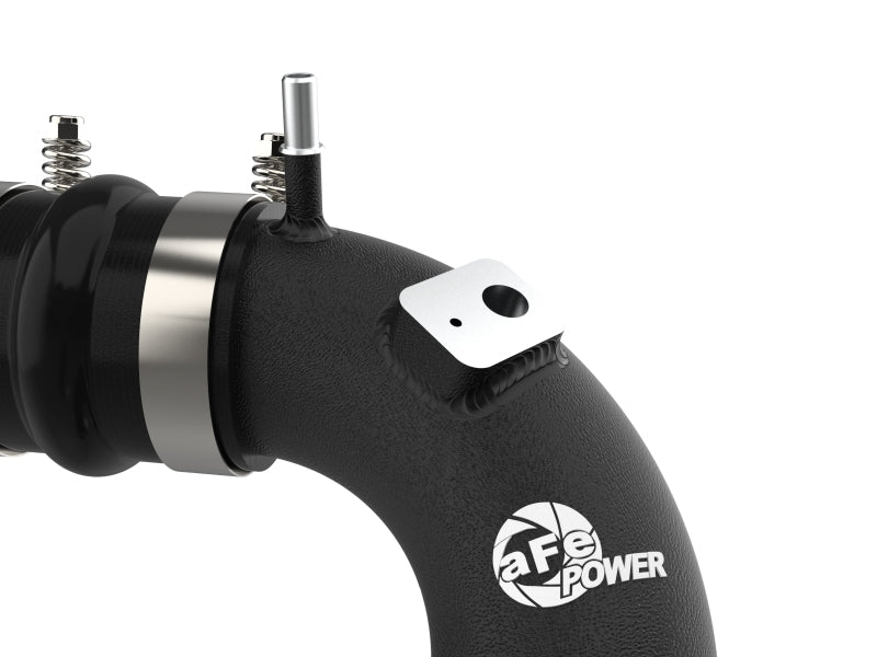 aFe Power 21-22 Ford Bronco L4-2.3L (t) BladeRunner 3in Aluminum Cold Charge Pipe Black - 46-20579-B