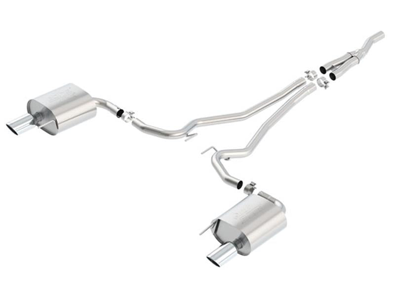 Borla Atak Cat Back 15-17 Ford Mustang 2.3L EcoBoost MT/AT 2.25in pipe 4in tip - 140585