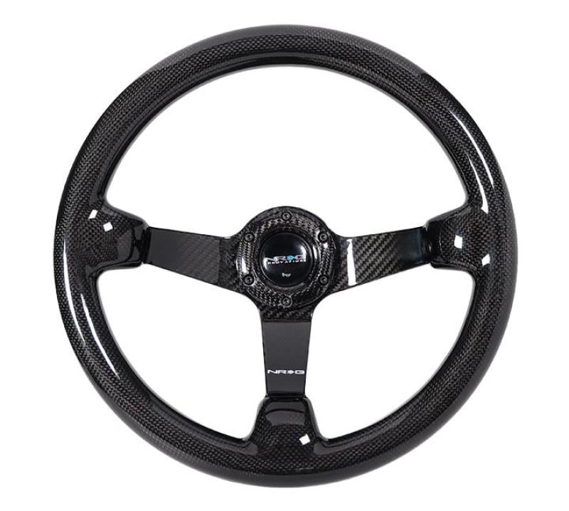 NRG Forged Carbon Fiber Steering Wheel (350mm / 3in. Deep) - ST-036FC