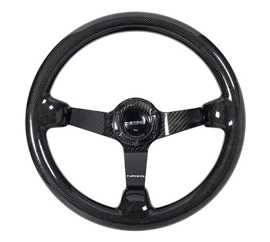 NRG Forged Carbon Fiber Steering Wheel (350mm / 3in. Deep) - ST-036FC