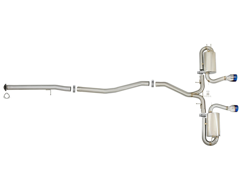 aFe Takeda 3in 304 SS Cat-Back Exhaust System w/ Blue Tips 2017 Honda Civic Si I4 1.5L (t) - 49-36618-L