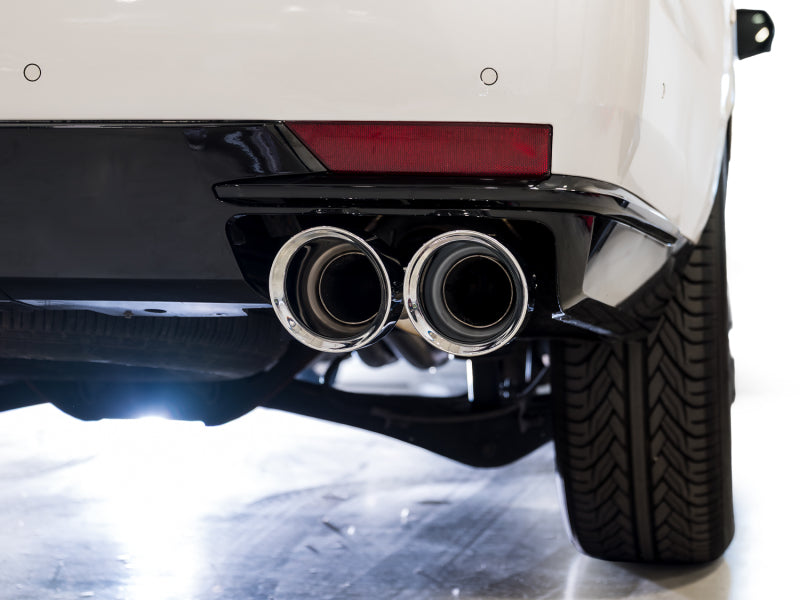 AWE Tuning 2021+ Cadillac Escalade 6.2L 0FG Dual Exit Exhaust System w/ 5in Chrome Silver Tips - 3015-42321