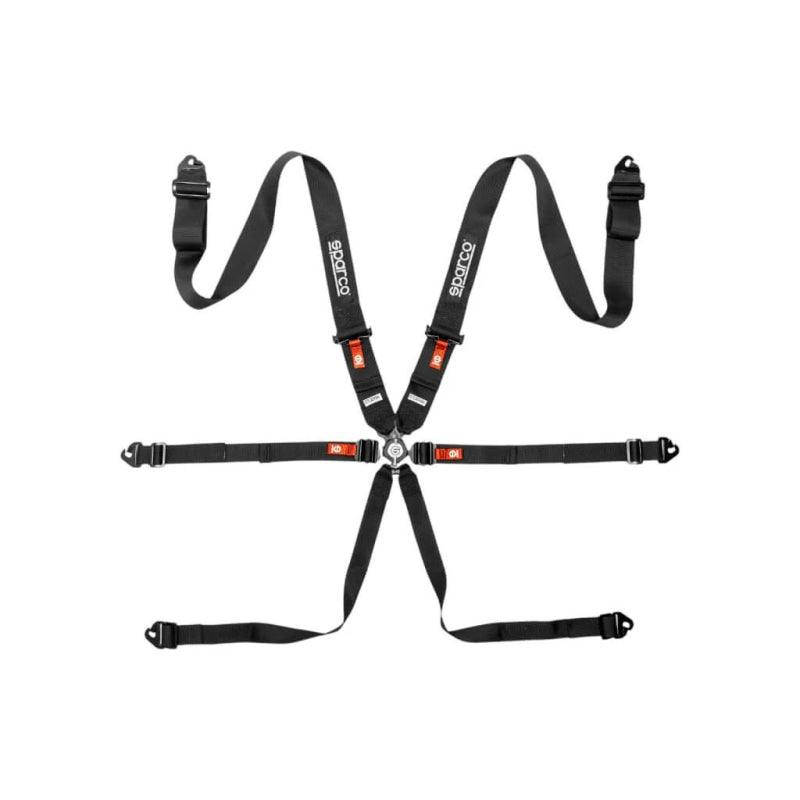 Sparco BELT COMP H3 PD 6PT STEEL Black - BRN0054B0K0100N