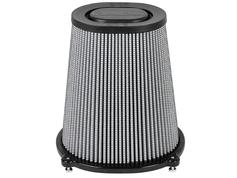 aFe QUANTUM Intake Rplcmnt Air Filter (5-1/2x4-1/4)IN F x(8-1/2x7-1/4)IN B x(5-3/4x4-1/2)IN T x9IN H - 21-90105