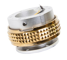 Load image into Gallery viewer, NRG Quick Release Kit - Pyramid Edition - Silver Body / Chrome Gold Pyramid Ring - SRK-210SL/CG
