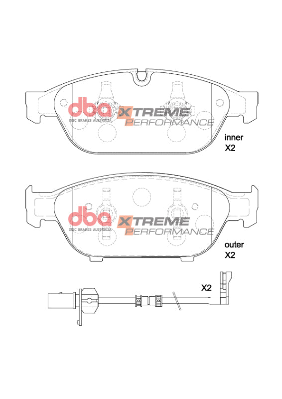 DBA 12-18 Audi A6 (C7) XP Performance Front Brake Pads - DB15262XP
