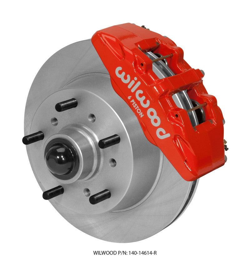 Wilwood Dynapro 6 Front Kit 11.75 Rotor Red 68-72 Ford F100 - 140-14614-R