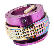 Load image into Gallery viewer, NRG Quick Release Kit - Pyramid Edition - Purple Body / Neochrome Pyramid Ring - SRK-210PP/MC