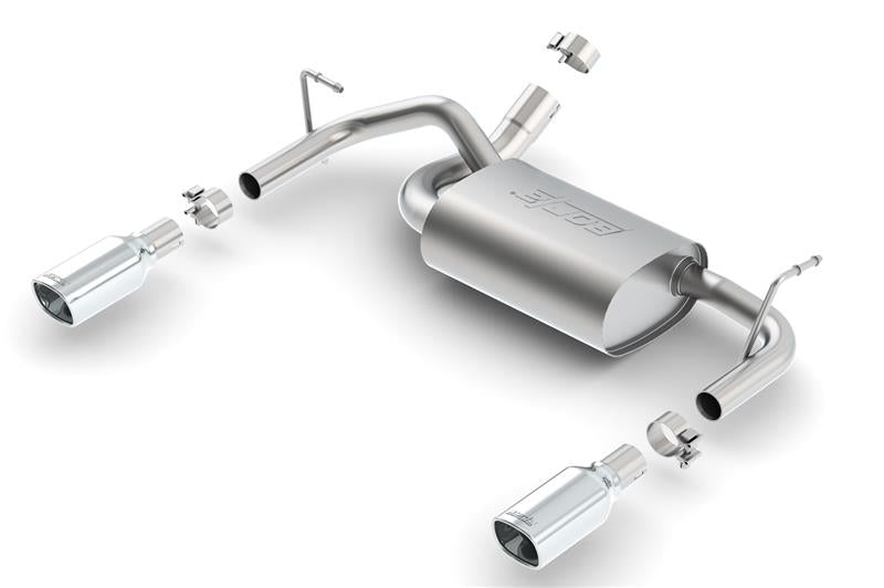 Borla 12-16 Jeep Wrangler 3.6L AT/MT 4WD Single Split Rr Exit Touring Exhaust (rear section only) - 11834