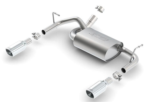 Borla 12-16 Jeep Wrangler 3.6L AT/MT 4WD Single Split Rr Exit Touring Exhaust (rear section only) - 11834