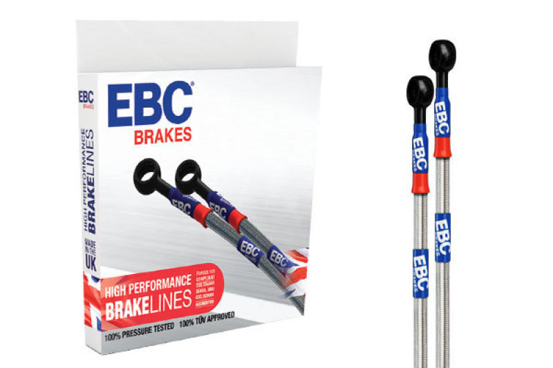 EBC 10-14 Ford Mustang (5th Gen) 3.7L Stainless Steel Brake Line Kit - BLA7123-4L