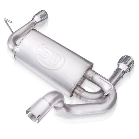 Stainless Works 2018+ Jeep Wrangler JL 304SS Factory Connect 2.5in Axle Back Exhaust System - JPJLAB