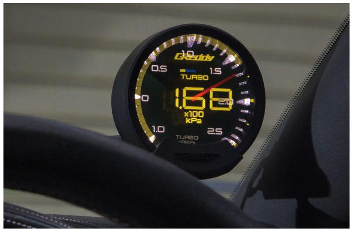 GReddy Sirius Unify Turbo Boost Gauge Set (Sirius Meter w/Boost Pressure Sensor Set & Vision Displ) - 16001740