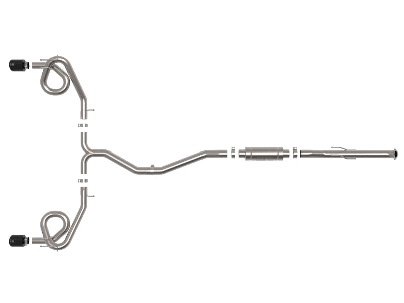 aFe 22-23 Honda Civic Si L4 1.5L (t) Takeda 2.5in to 3in 304 SS Cat-Back Exhaust w/ Black Tips - 49-36630-B