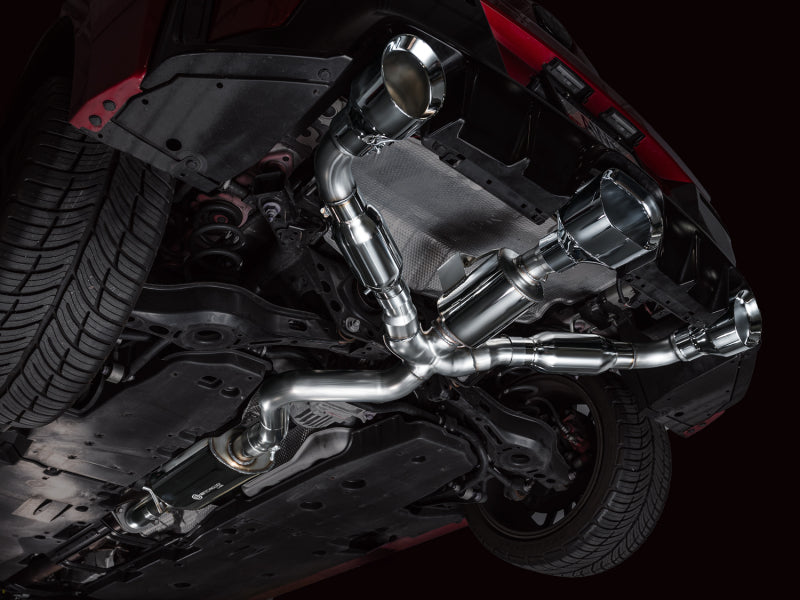 AWE Tuning 23-24 Toyota GR Corolla Touring Edition Cat-Back Exhaust - Chrome Silver Tips - 3015-52472
