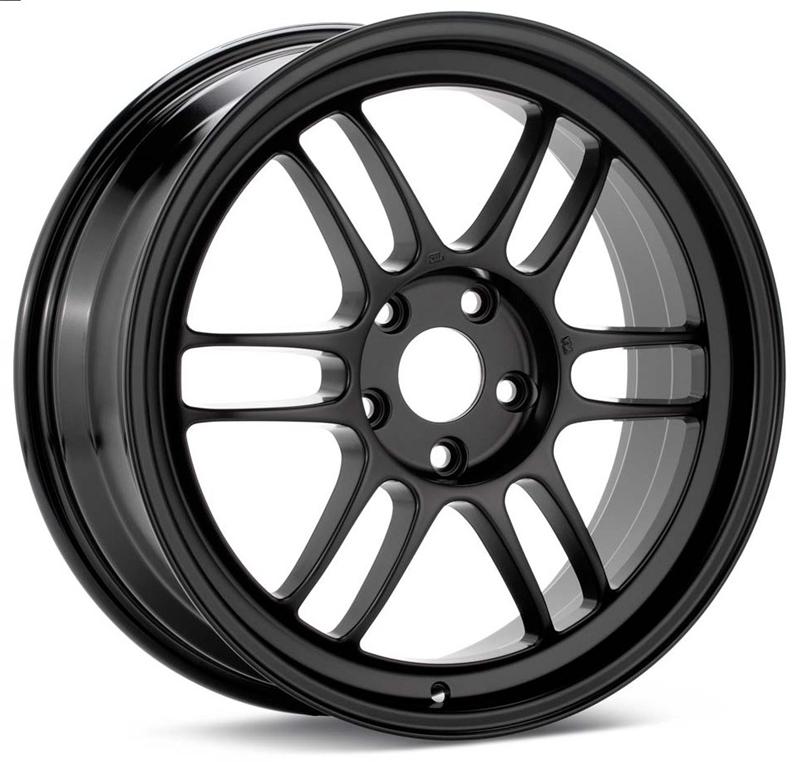 Enkei RPF1 18x9.5 5x114.3 45mm Offset 73mm Bore Black Wheel RX8 / 93-98 Supra *Special Order* - 3798956545BK
