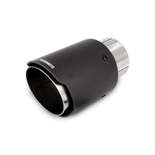 Load image into Gallery viewer, Mishimoto Carbon Fiber Muffler Tip 3in Inlet 4in Outlet Polished - MMEXH-TIP-CF3P