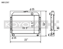 Load image into Gallery viewer, Koyo 70-74 Toyota Celica 1.6/2.0L I4 (MT) Radiator - HH012597
