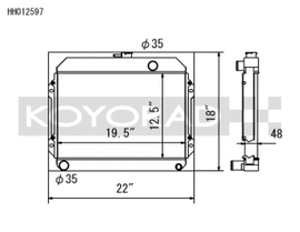 Koyo 70-74 Toyota Celica 1.6/2.0L I4 (MT) Radiator - HH012597