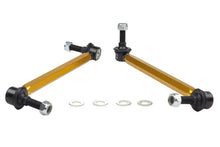 Load image into Gallery viewer, Whiteline 05+ Mustang Coupe 8cyl (Inc Shelby GT/ GT500) Front Swaybar Link Kit H/Duty Adj Steel Ball - KLC169