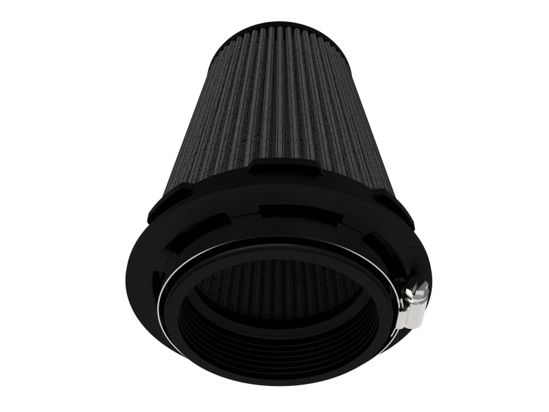 aFe Momentum Intake Air Filter w/Black Pro 5R 3-1/2IN F x 5IN B x 3-1/2IN T (Inverted) x 6IN - 20-91202K