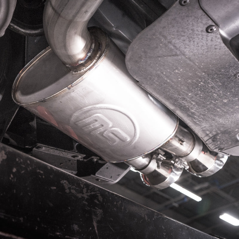 Stainless Works 2020 Ford GT500 Legend Catback X-Pipe Exhaust Factory Connect - Polished Tips - GT500CBXFCL
