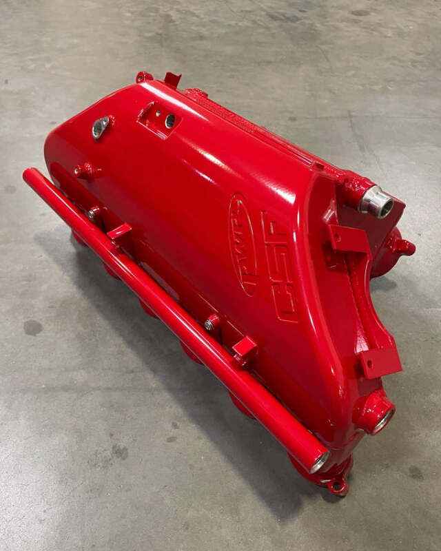 CSF BMW M2/M3/M4 S58 (G8X) Charge-Air Cooler Manifold - Fire Engine Red - 8233FER