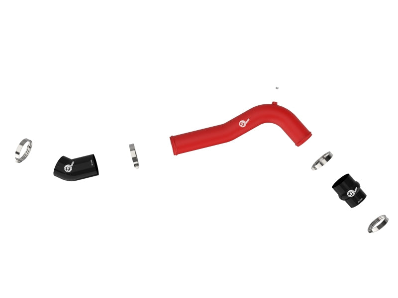 aFe 20-23 Ford Explorer ST V6 3.0L (tt) BladeRunner 2-3/4in Aluminum Cold Charge Pipe - Red - 46-20659-R