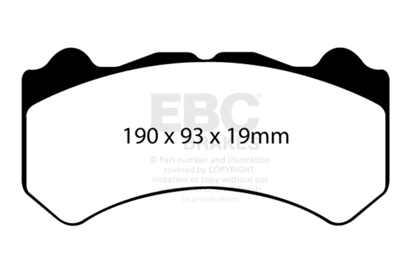 EBC Racing 08-11 Nissan GT-R (R35) RP-1 Race Front Brake Pads - DP81983RP1