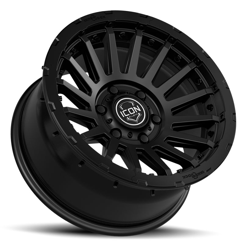 ICON Recon Pro 17x8.5 8 x 170 6mm Offset 5in BS Satin Black Wheel - 23617858150SB